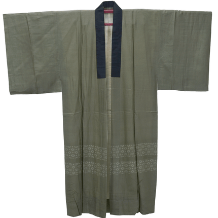 Antikes Herren-Nagajuban mit Setsubun-Motiv | Japan, ca. 1920–1940